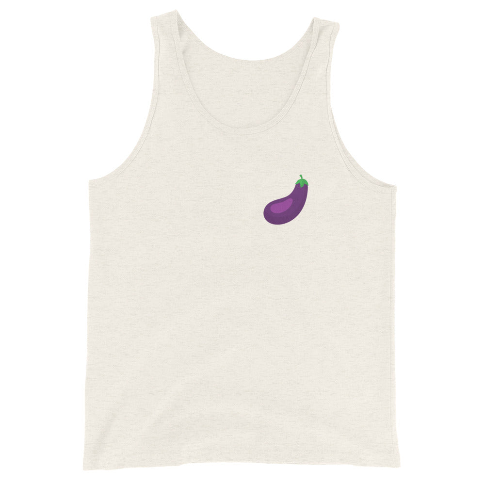 The Classic Eggplant Tank Small Logo