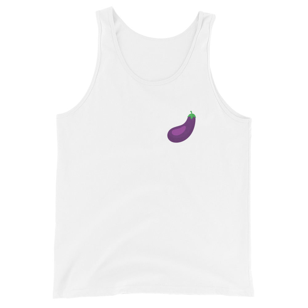 The Classic Eggplant Tank Small Logo