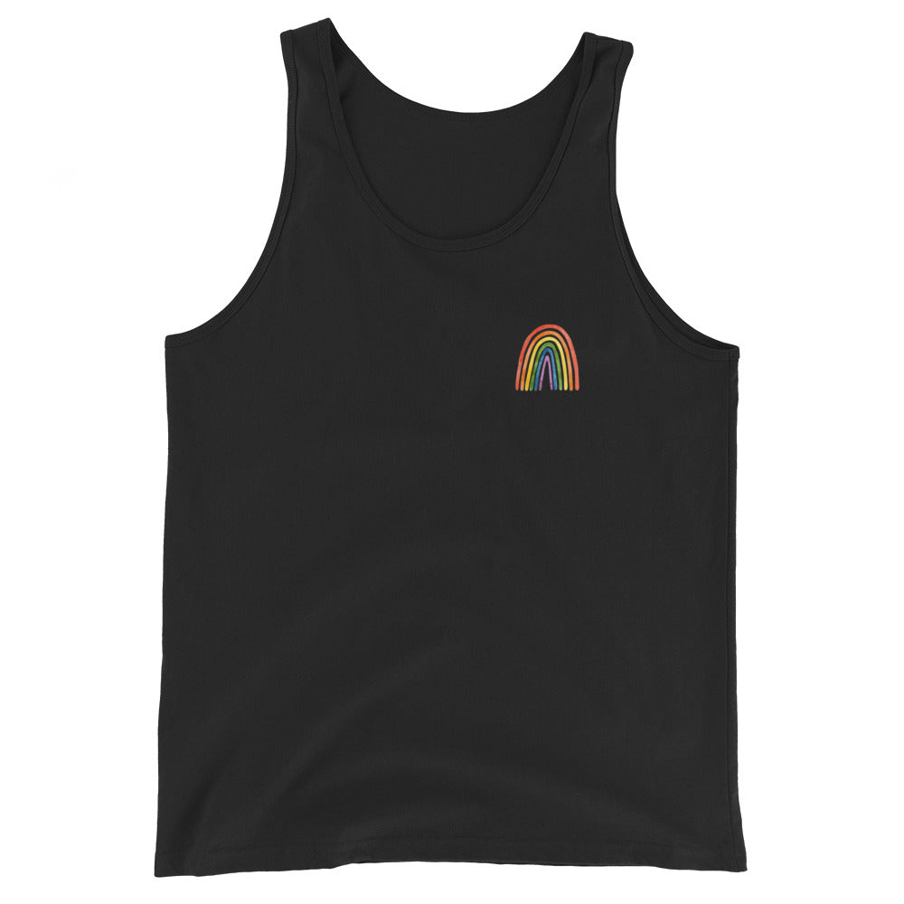 Small Pride Rainbow Logo Tank Top