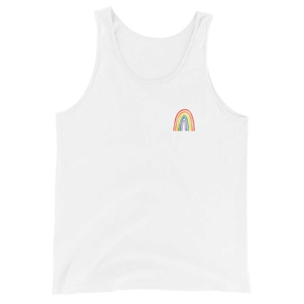 Small Pride Rainbow Logo Tank Top